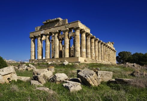 Selinunte, Sicilia, antikken, greske templer, dorisk tempel, Sør-Italia, Italia