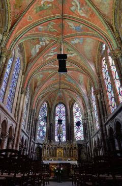 Chapelle de Viérge er et vakkert stykke gotisk arkitektur. Foto: Selbymay / Wikipedia CC BY SA 3.0 Le Mans, Chapelle de Viérge, Maine, Vieux Mans, Sarthe, La Cité Plantagenét, romertid, middelalder, Henry den II. La Reine Bérengère, Cathédrale Saint-Julien de Le mans, Unescos liste over Verdensarven, Vest-Frankrike, Frankrike