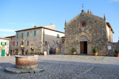 Montereggioni, kastell, festningsby, historisk bydel, gamleby, Toscana, Midt-Italia, Italia