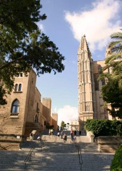 Palma, middelalderen, historisk bysenter, gamleby, Mallorca, Balearene, Spania