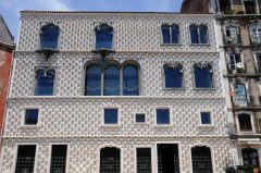Et av Lisboas mer spesielle hus, Casa dos Bicos bygd i år 1523, ligger to gater nedenfor katedralen Sé Lisboa, elven Tajo, Baixa, historisk, Alfama, gamlebyen Bairro Alto, Belém, Unescos liste over Verdensarven, Midt-Portugal, Portugal