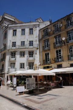 En av de gode restaurantene i Lisboas Baixa; Restaurante Destino i Rua Das Portas de Santo Antao, 78/80 Lisboa, elven Tajo, Baixa, historisk, Alfama, gamlebyen Bairro Alto, Belém, Unescos liste over Verdensarven, Midt-Portugal, Portugal