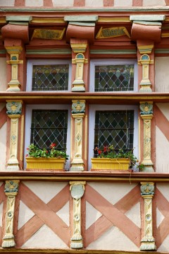 Quimper, Bretagne, Vieux Quimper, gamlebyen, historisk bysenter, bindingsverk, Vest-Frankrike, Frankrike