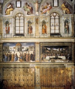 Fra Det Sixtinske Kapell - relativt kjente motiver, for å si det mildt. Foto: Web Gallery of Art / Wikipedia Det Sixtinske Kapell, Roma, Unescos liste over Verdensarven, romerriket, Forum, antikken, historiske bydeler, gamlebyen, Trastevere, den evige stad, Tiber, Vatikanet, Panthon, Roma, Midt-Italia, Italia