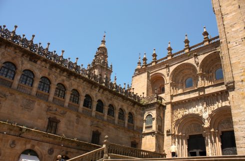 Praza das Praterias, Katedralen Santiago de Compostela, Unescos liste over Verdensarven, Galicia, Nord-Spania, Spania