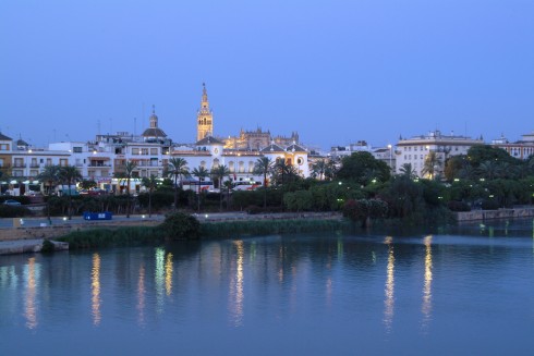 La Giralda, Sevilla, Guadalquivir, Unescos liste over Verdensarven, historisk bydel, gamleby, Andalucia, Spania