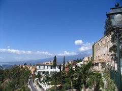 Etna, Taormina, Sicilia, antikken, Sør-Italia, Italia