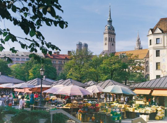 Viktualienmarkt, Hamburg, Bayern, Sør-Tyskland, Tyskland Viktualienmarkt, Hamburg, Bayern, Sør-Tyskland, Tyskland