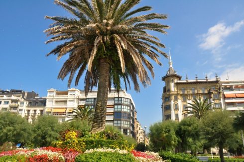 San Sebastian, Jardines de Alderdi Eder, Baskerland, Nord-Spania