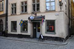Cornelis Vreeswijk Museet finner du nær Stora Kyrkan, i gaten Trångsund 8 i Galma Stan. Foto: Lasse Jansson / Wikipedia Cornelis Vreeswijk Museet, Stockholm, Gamla Stan, gamlebyen, Unesco Verdensarv, Sverige