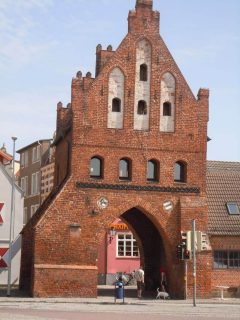 wismar-wassertor Wassertor, gotisk, Wismar, Østersjøen, middelalder, Backsteinsgotik, Ostsee, Unesco Verdensarv, Gamlebyen, Altstadt, Hansestadt Wismar, Mecklenburg Vorpommern, Nord-Tyskland