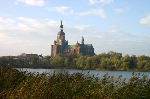 Marienkirche, Stralsund, Unescos Verdensarvliste, Wismar, Lübeck, Hansaen, Hanseatforbundet, Mecklenburg Vorpommern, Nord-Tyskland