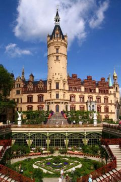Schweriner Schloss, Grosse Neue Haus Schwerin, Altstadt, Schweriner Schloss, Mecklenburg-Vorpommern, Nord-Tyskland