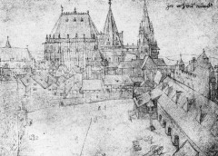Aachen, Kaiserpfalz, Pfalzkapelle, Karl den Store, pilegrimsmål, karolingisk romansk arkitektur, tidlig middelalder, tidlig kristendom, skattkammeret, klosterhage, Unescos liste over Verdensarven, Vest-Tyskland