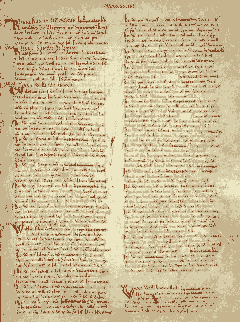 Fra Doomsday Book, som ble skrevet i år 1086 på ordre av normannerkongen William Erobreren. Kilde: Wikipedia Doomsday Book, York, Yorkshire, middelalder, katedral, The York Minster, vikinger, vikingtid, romere, romertid, Konstantin den Store, angelsaksere, England, Storbritannia