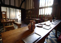 Fra The Great Hall i Yorks rekonstruerte byhus fra middeladeren, Barley Hall. Foto: © www.visityork.org Barley Hall, York, Yorkshire, middelalder, katedral, The York Minster, vikinger, vikingtid, romere, romertid, Konstantin den Store, angelsaksere, England, Storbritannia