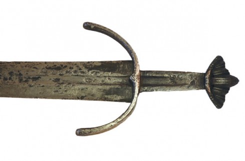 Et vikingsverd som sannsynlig vis har smakt kristen manns blod mer enn én gang... Foto: © Yorkshire Museum York, Yorkshire, middelalder, katedral, The York Minster, vikinger, vikingtid, romere, romertid, Konstantin den Store, angelsaksere, England, Storbritannia