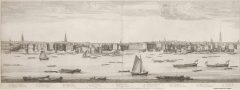 Buck’s Panorama — Plate 3 med Somerset House til Bridewell. Foto: © Peter Harrington Rare Books / www.peterberthoud.co.uk London, Museum of London, British Museum, romerne, middelalder, historisk, Unescos liste over Verdensarven, Tower, England Storbritannia