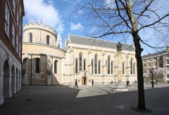 Temple Church fra 1100-tallet var tempeleriddernes kirke og møtested. Foto: John Salmon / Wikipedia