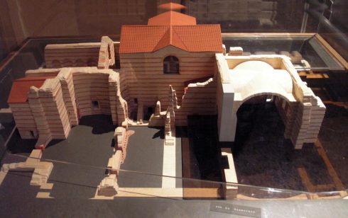 Modell av de romerske badene i middelaldermuseet Muse National du Moyen Age i Hôtel de Cluny. Foto: Marsyas / Wikipedia Paris, Hôtel de Cluny, romertid, Ile de Cité, Notre Dame, middelalder, Tuilerie, obelisken, Ile de France, Unescos liste over Verdensarven, Seinen, Nord-Frankrike, Frankrike