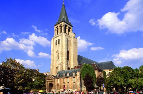 Eglise Saint-Germain-des-Prés har røtter helt tilbake til år 542. Foto: © Paris Tourist Office / Jacques Lebar Paris, Ile de Cité, Notre Dame, middelalder, Tuilerie, obelisken, Ile de France, Unescos liste over Verdensarven, Seinen, Nord-Frankrike, Frankrike