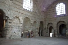 Restene av de romerske badene i middelaldermuseet i Hôtel de Cluny sier litt om både omfang og byggeteknikk. Foto: © Traumrune Wikimedia Commons CC-BY-3.0 Paris, Hôtel de Cluny, romertid, Ile de Cité, Notre Dame, middelalder, Tuilerie, obelisken, Ile de France, Unescos liste over Verdensarven, Seinen, Nord-Frankrike, Frankrike
