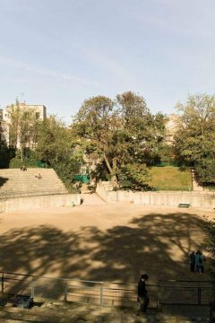 Les Arènes de Lutèce - jepp, et romersk amfiteater midt i Paris - ved Latinerkvarteret. Foto: © Paris Tourist Office / Marc Bertrand Paris, Les Arènes de Lutèce, Louvre, Tuilerie, obelisken, Ile de Cité, Notre Dame, Ile de France, Unescos liste over Verdensarven, Seinen, Nord-Frankrike, Frankrike