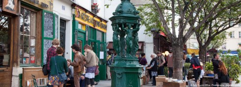 Her myldrer det av bruktsjapper, antikvariater og bokhandlere. Foto: © Paris Tourist Office / Amelie Dupont Paris, Quartier Latin, Latinerkvarteret, Ile de Cité, Notre Dame, middelalder, Tuilerie, obelisken, Ile de France, Unescos liste over Verdensarven, Seinen, Nord-Frankrike, Frankrike