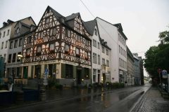 Alte Weinstube zum Hubertus bød på tradisjonsrik mat og drikke en regnfull mandags kveld. Foto: © reisdit.no Koblenz, Deutsches Eck, Mosel, Rhinen, Rheintal, romertid, middelalder, Unescos liste over Verdensarven, Vest-Tyskland