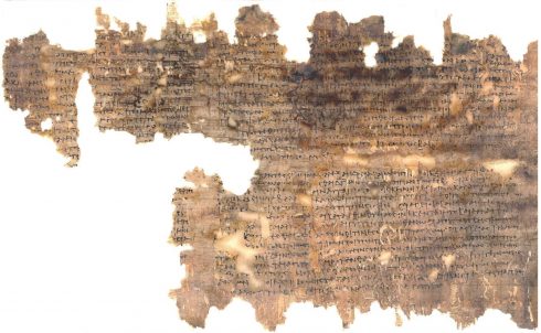 Gresk kopi av keiser Caracallas borgerbrev til romerbyen Mogontiacum - Mainz - fra år 215 etter Kristus. Foto: RGZM-Universitätsbibliothek Gießen Mainz - Mainz, Gutenberg, Worms, Speyer, Dom St. Martin, Kaiser, Kurfyrster, Moguntiacum, romertid middelalder, renessanse, barokk, Rhinen, Tyskland