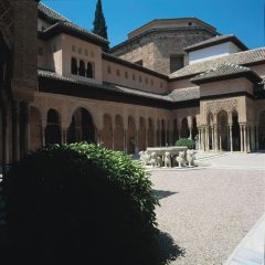 Granada, Patio de los Leones, Alhambra, Generalife, Barrio del Albaicín, Bib-Rambla, Plaza Nueva, Capilla Real, Santa Ana, San Nicholas, San Miguel de Bajo, Unescos liste over Verdensarven, Andalucia, Spania