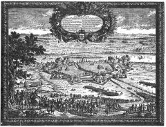 Torun beleires av Carl Gustav og hans svenske tropper i år 1655. Etsing av Dahlberg anno 1697. Kilde: Wikipedia Torun, gamlebyen, markedsplassen, rådhuset, Unescos liste over Verdensarven, Visla, Den tyske orden, Teutonerborgen, historisk, middelalder, Nord-Polen, Polen
