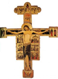 Croce del Maestro Bizantino fra rundt år 1200-1210 er en av kunstskattene du kan oppleve i Museo Nazionale di San Matteo. Kilde: Wikipedia Museo Nazionale di San Matteo, Pisa, pisansk romansk, arkitektur, middelalder, renessanse, Arno, Campo dei Miracoli, katedral, baptisteria, kampanile, Unescos liste over Verdensarven, historisk bydel, museer, gamleby, etruskerne, Toscana, Midt-Italia, Italia