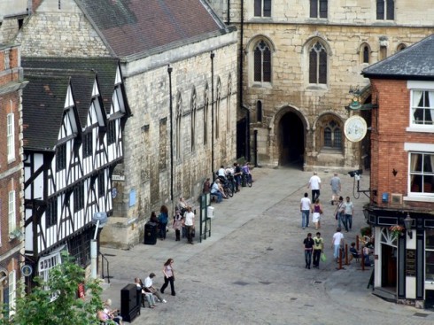 Lincoln, Castle Hill, High Bridge, Lincoln Cathedral, Minster, England, Brayford Pool, romertid, middelalder, Castle Hill, Magna Carta, Steep Hill, Bailgate, early british gothic 