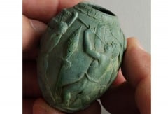 En balsameringsurne fra romertiden er også i museets samlinger. Foto: © Canterbury Museums and Galleries Canterbury, Roman Museum, Cathedral, West gate, Christ Church Gate, Minster, Thomas Beckett, England, River Stour, The Weavers, romertid, middelalder, early british gothic, Storbritannia