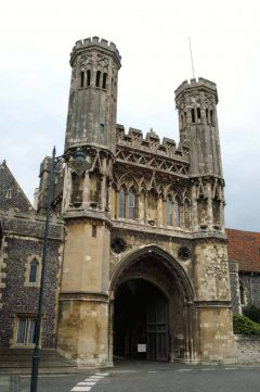 Canterbury, Cathedral, West gate, Christ Church Gate, Minster, Thomas Beckett, England, River Stour, The Old Weavers House, romertid, middelalder, early british gothic, Storbritannia 