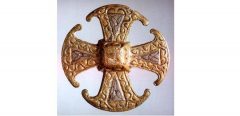 The Canterbury Cross fra ca år 850, det vil si vikingtiden. Foto: © Canterbury Museums and Galleries Canterbury, Cathedral, West gate, Christ Church Gate, Minster, Thomas Beckett, England, River Stour, The Old Weavers House, romertid, middelalder, early british gothic, Storbritannia