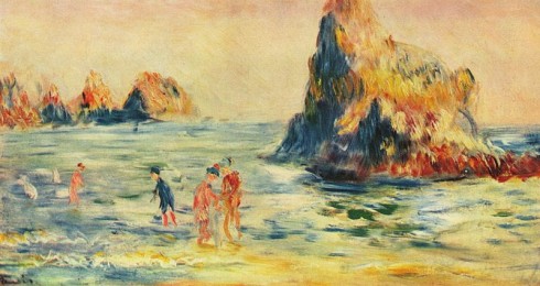 Klipper ved Guernsey, 1883. Pierre Auguste Renoir. Tate gallery, London.