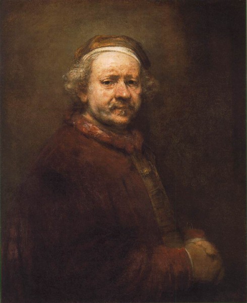 Selvportrett av Rembrandt år 1669