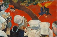 "Åpenbaringen etter prekenen", malt i år 1888 mens han oppholdt seg i Bretagne
