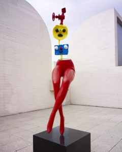 Joan Miró, Girl Escaping, 1967. Bemålad brons, 166 x 31 x 58,5 cm. Fundació Joan Miró, Barcelona. © Successió Miró, 2017.