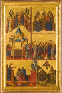 "Scenes from the Lives of the Virgin and other Saints" av Giovanni da Rimini, cirka 1305