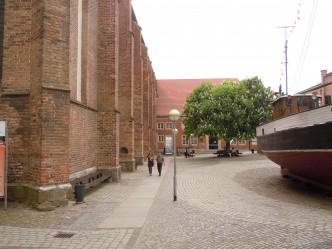 Katharina-kloster med det flotte Meeresmuseum, som dokumenterer Stralsund betydning som handels- og sjøfartsby, både som medlem av Hansseat-forbundet og under svensketiden fra 1628. Katharina-kloster med Meeresmuseum, Stralsund, Unesco