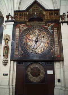 Münsters Dom St. Paul har et sjeldent astronomisk ur fra 1400-tallet. Foto: hajotthu CC BY-SA 3,0 ünster, Tyskland, Vest-Tyskland, Westfalen, Prinzipalmarkt, middelalder, Freden i Westfalen, Friedenssal, anabaptistene, LWL Museum Münster, Thürmerin, Dom St. Paul, Lamberti-kirche