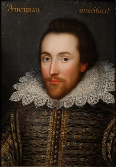 Det såkalte Cobbe Portrait av William Shakespeare, malt i løpet av William Shakespeares liv, påstår noen forskere, mens andre påstår noe helt annet. Kilde: Wikipedia Stratford-upon-Avon, William Shakespeare, The Bard, middelalder, bindingsverk, Shakespeare’s Birthplace, Clopton Bridge, Anne Hathaway, Mary Arden, New Place, Hall’s Croft, John Hall, Holy Trinity Church