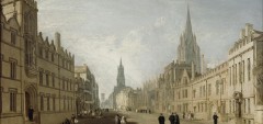 I samlingene til Ashmolean Museum finnes stor kunst, som William Turners maleri av High Street i Oxford. Foto: © Ashmolean Museum, University of Oxford Oxford, Oxford University, Oxfordshire, Britain, England, College, Ashmolean Museum, High Street, Broad Street, Magdalen College, Christ Church, Broad Walk, Merton College, Merton Street, Radcliffe Square, Radcliffe Camera, All Souls College, Bodleian Library, Divinity School, Old School Quadrangle, Oxford Castle, Balliol College, Trinity College, St Edmund Hall, St Mary the Virgin, The Bear, Eagle and Child, Lamb and Flag