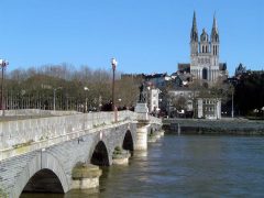 Angers, Anjou, middelalder, historisk, gamleby, Vest-Frankrike, Frankrike