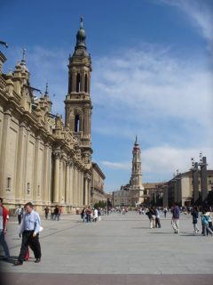 Zaragoza, Rio Ebro, Plaza del Pilar, Plaza César Augusto, Unescos liste over Verdensarven, historisk bydel, gamleby, Aragon, Madrid og innlandet, Spania