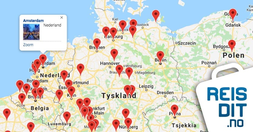 Oversiktskart, ReisDit.no